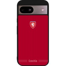 Google Pixel 8a Case Hülle - Silikon schwarz Tschechische Republik 2026 personalisierbares Fussballtrikot