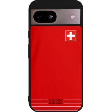 Google Pixel 8a Case Hülle - Silikon schwarz Football shirt Switzerland 2022