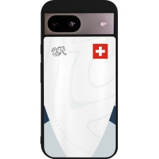 Google Pixel 8a Case Hülle - Silikon schwarz Schweiz Away personalisierbares Fussballtrikot