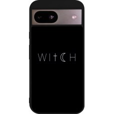 Coque Google Pixel 8a - Silicone rigide noir Halloween 22 witch word