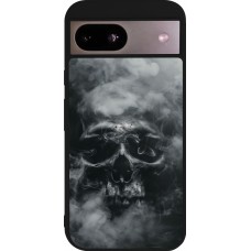 Google Pixel 8a Case Hülle - Silikon schwarz Halloween 2024 smoky skull
