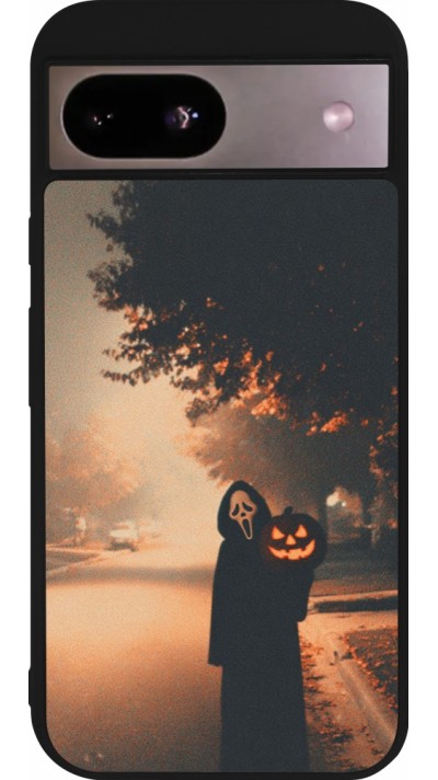 Google Pixel 8a Case Hülle - Silikon schwarz Halloween 2025 Scream