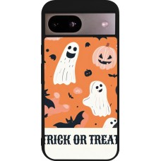 Google Pixel 8a Case Hülle - Silikon schwarz Halloween 2025 Trick or treat