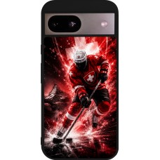 Coque Google Pixel 8a - Silicone rigide noir Hockey World Championship Player