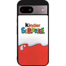 Coque Google Pixel 8a - Silicone rigide noir Kinder Surprise