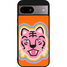 Coque Google Pixel 8a - Silicone rigide noir Lion colors 2026