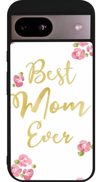 Google Pixel 8a Case Hülle - Silikon schwarz Mom 2024 best Mom ever