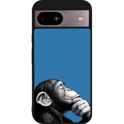 Google Pixel 8a Case Hülle - Silikon schwarz Monkey Pop Art