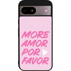 Coque Google Pixel 8a - Silicone rigide noir More amor porfavor
