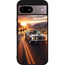 Google Pixel 8a Case Hülle - Silikon schwarz Mustang 69 Grand Canyon