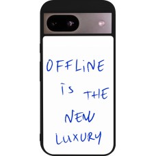 Coque Google Pixel 8a - Silicone rigide noir Offline is the new luxury