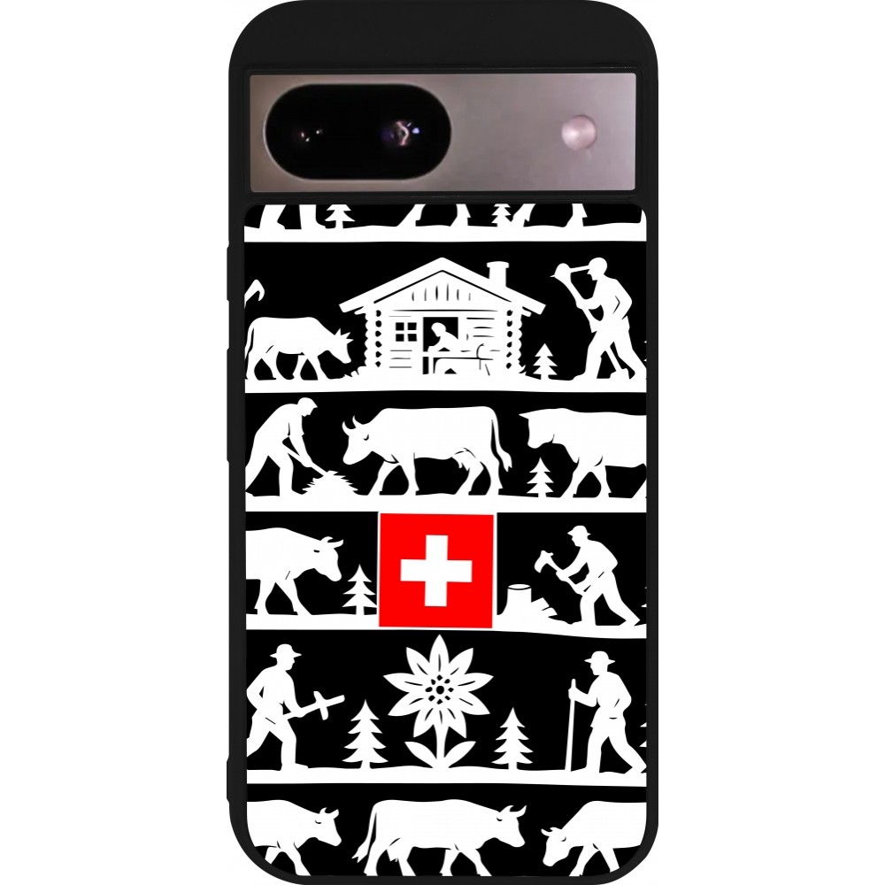 Google Pixel 8a Case Hülle - Silikon schwarz Poya Schweiz 1 schwarz