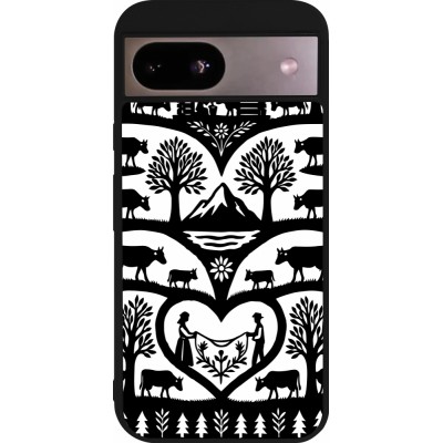 Google Pixel 8a Case Hülle - Silikon schwarz Poya Schweiz 2
