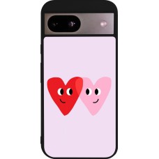 Coque Google Pixel 8a - Silicone rigide noir Saint Valentines Day 26 Heart