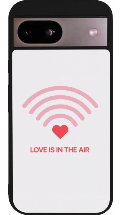 Coque Google Pixel 8a - Silicone rigide noir Saint Valentines Day 26 Love is in the air