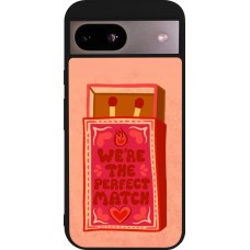 Coque Google Pixel 8a - Silicone rigide noir Saint Valentines Day 26 Perfect Match