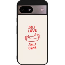 Coque Google Pixel 8a - Silicone rigide noir Saint Valentines Day 26 Self love self care