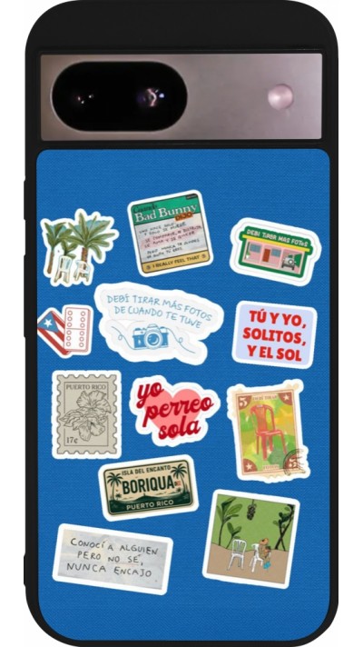 Coque Google Pixel 8a - Silicone rigide noir Seals of the Dominican Republic DTMF