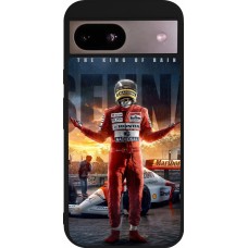 Coque Google Pixel 8a - Silicone rigide noir Senna The King of Rain