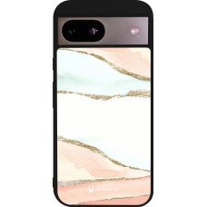 Google Pixel 8a Case Hülle - Silikon schwarz Shimmering Orange
