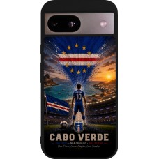 Coque Google Pixel 8a - Silicone rigide noir Football Cap-Vert splash 2026