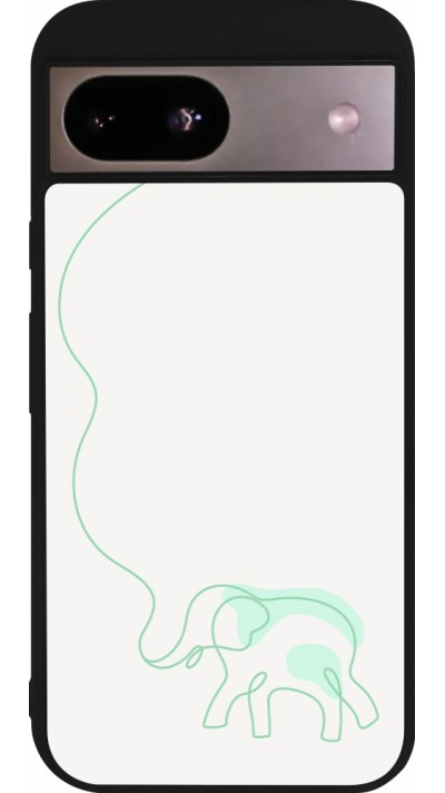 Google Pixel 8a Case Hülle - Silikon schwarz Spring 23 baby elephant