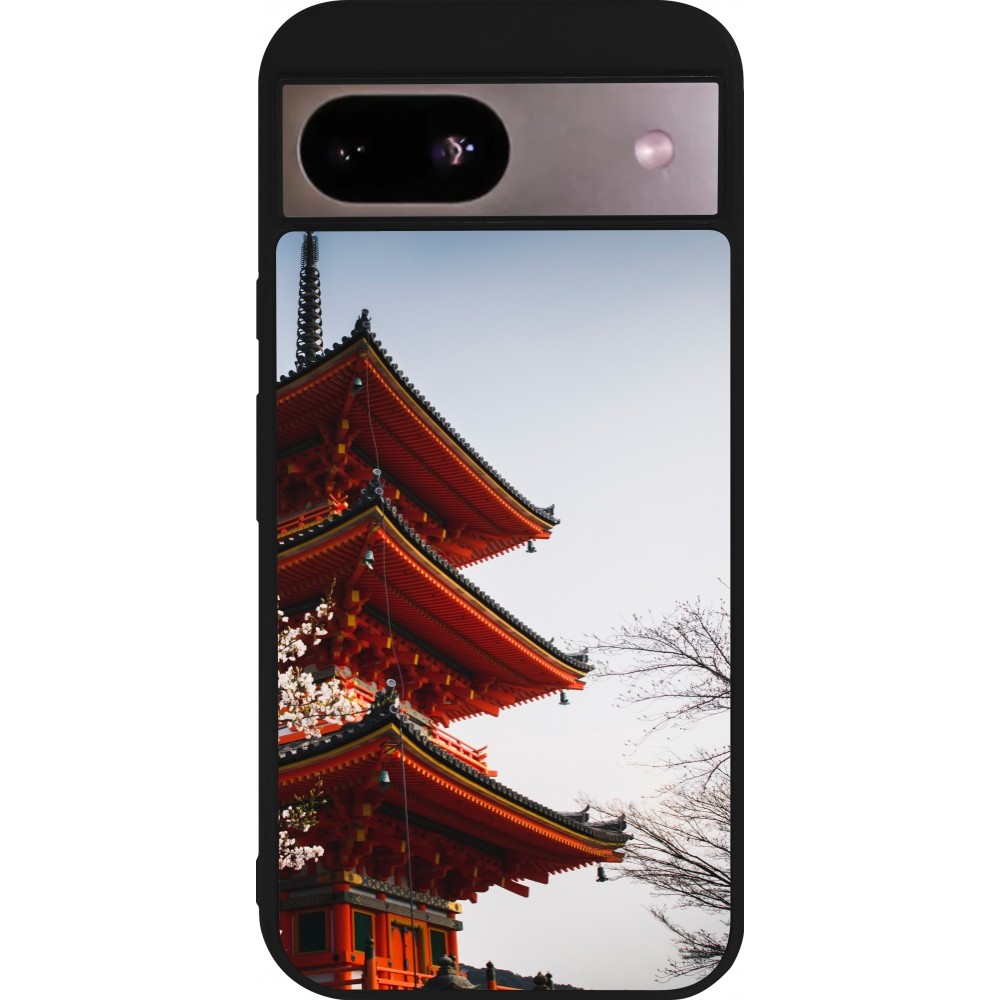 Google Pixel 8a Case Hülle - Silikon schwarz Spring 23 Japan
