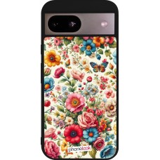 Google Pixel 8a Case Hülle - Silikon schwarz Spring 25 fruehling bluetend