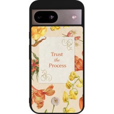 Coque Google Pixel 8a - Silicone rigide noir Trust the process 2026