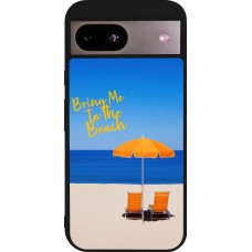 Coque Google Pixel 8a - Silicone rigide noir Summer 2025 Bring me to the beach