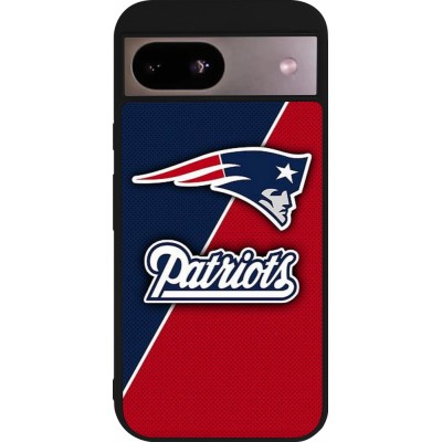 Coque Google Pixel 8a - Silicone rigide noir Super Bowl 26 Patriots 1