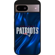Coque Google Pixel 8a - Silicone rigide noir Super Bowl 26 Patriots 2