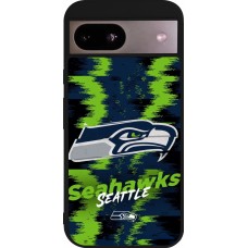Coque Google Pixel 8a - Silicone rigide noir Super Bowl 26 Seattle 2