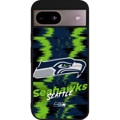 Coque Google Pixel 8a - Silicone rigide noir Super Bowl 26 Seattle 2