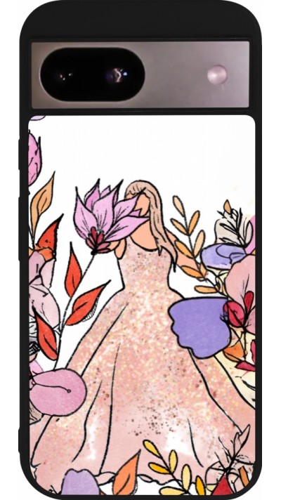 Coque Google Pixel 8a - Silicone rigide noir Taylor Swift Sketch - White
