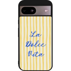 Coque Google Pixel 8a - Silicone rigide noir The good life 2026