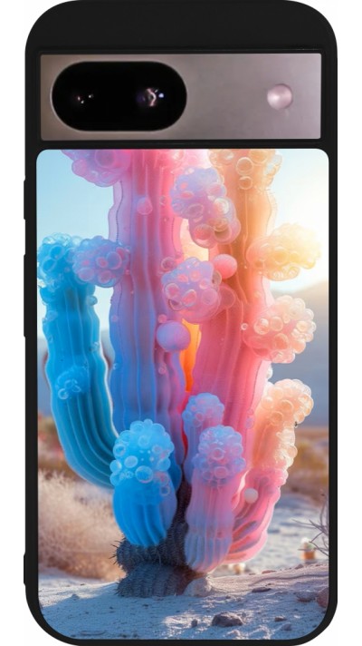 Coque Google Pixel 8a - Silicone rigide noir Artificial vegetation 2025