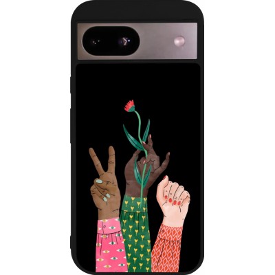 Google Pixel 8a Case Hülle - Silikon schwarz Womens day 2026 2