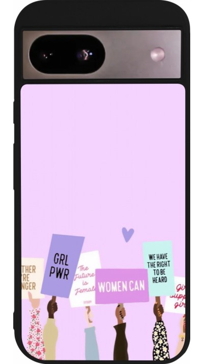 Coque Google Pixel 8a - Silicone rigide noir Womens day 2026 9