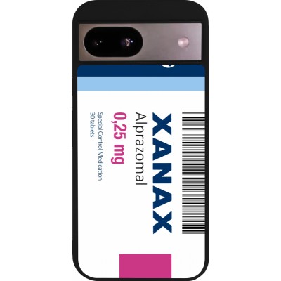 Google Pixel 8a Case Hülle - Silikon schwarz Xanax Alprazolam 2025