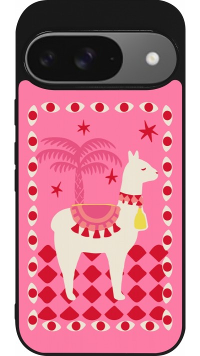 Coque Google Pixel 9 / Pixel 9 Pro - Silicone rigide noir Alpaca 2026