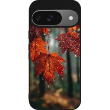 Coque Google Pixel 9 / Pixel 9 Pro - Silicone rigide noir Autumn 25 Rain