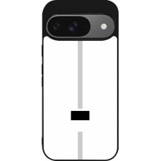 Google Pixel 9 / Pixel 9 Pro Case Hülle - Silikon schwarz Kanton FR weiss