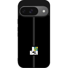 Google Pixel 9 / Pixel 9 Pro Case Hülle - Silikon schwarz Kanton GR schwarz