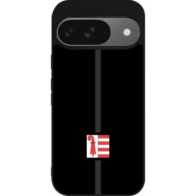 Google Pixel 9 / Pixel 9 Pro Case Hülle - Silikon schwarz Kanton JU schwarz