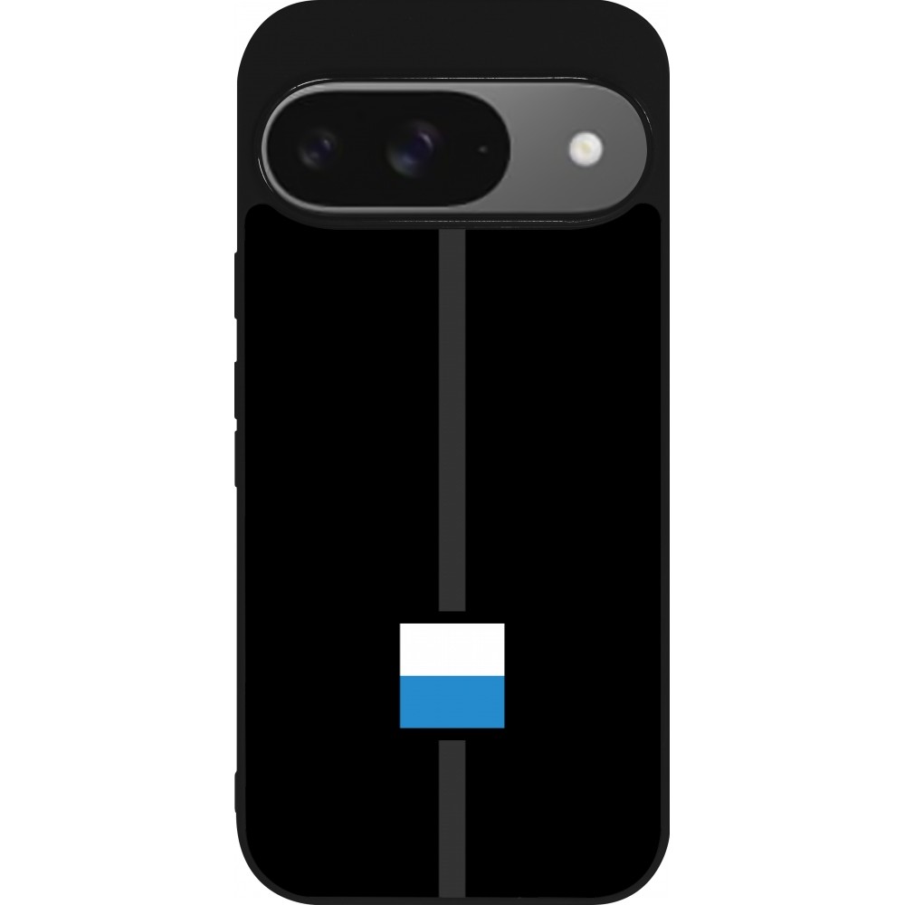 Google Pixel 9 / Pixel 9 Pro Case Hülle - Silikon schwarz Kanton LU schwarz