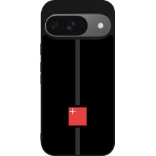 Google Pixel 9 / Pixel 9 Pro Case Hülle - Silikon schwarz Kanton SZ schwarz
