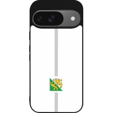 Google Pixel 9 / Pixel 9 Pro Case Hülle - Silikon schwarz Kanton TG weiss