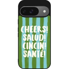 Coque Google Pixel 9 / Pixel 9 Pro - Silicone rigide noir Cheers 2026