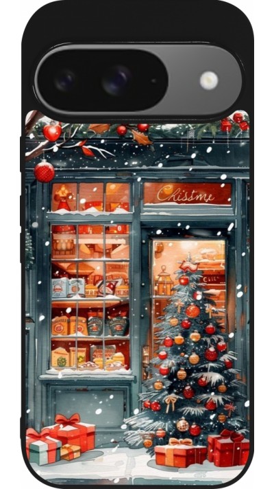 Coque Google Pixel 9 / Pixel 9 Pro - Silicone rigide noir Christmas 25 Xmas Shop